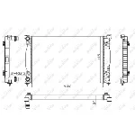 Hladnjak, hlađenje motora NRF NRF 50539A IC-DEB3C2