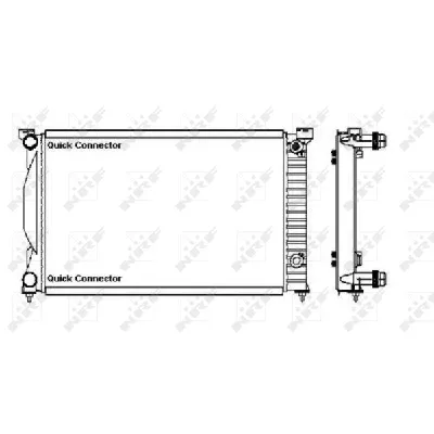Hladnjak, hlađenje motora NRF NRF 50543A IC-G0K3OQ