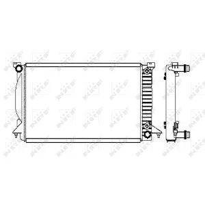 Hladnjak, hlađenje motora NRF NRF 50544 IC-AE5622