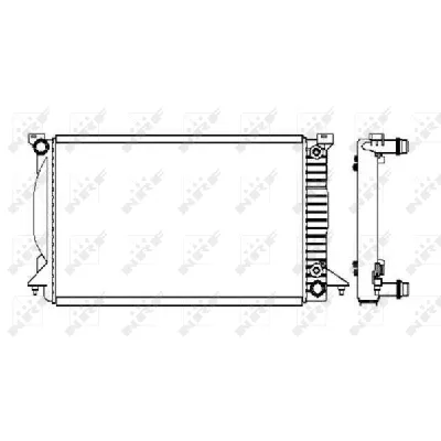 Hladnjak, hlađenje motora NRF NRF 50544 IC-AE5622