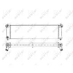 Hladnjak, hlađenje motora NRF NRF 50547 IC-C3CA1A