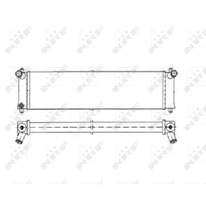 Hladnjak, hlađenje motora NRF NRF 50547 IC-C3CA1A