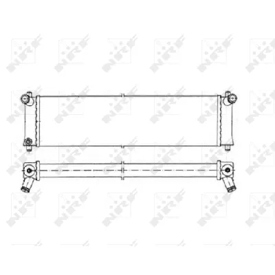 Hladnjak, hlađenje motora NRF NRF 50547 IC-C3CA1A