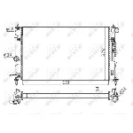Hladnjak, hlađenje motora NRF NRF 50563A IC-DEB3C3