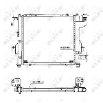 Hladnjak, hlađenje motora NRF NRF 50569 IC-AE5631