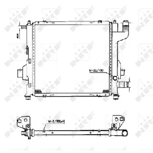 Hladnjak, hlađenje motora NRF NRF 50569 IC-AE5631