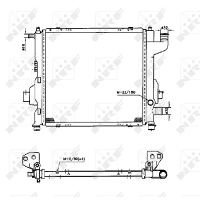 Hladnjak, hlađenje motora NRF NRF 50569 IC-AE5631