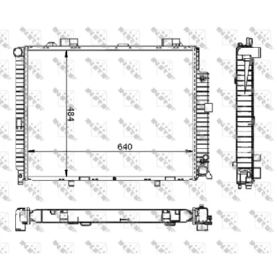 Hladnjak, hlađenje motora NRF NRF 50579 IC-AE5638