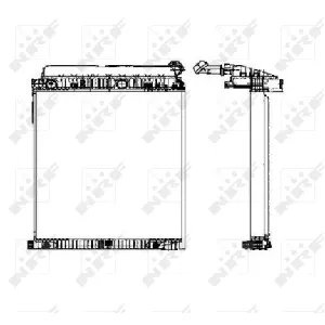 Hladnjak, hlađenje motora NRF NRF 50586 IC-C3FE86