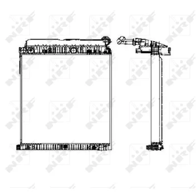 Hladnjak, hlađenje motora NRF NRF 50586 IC-C3FE86