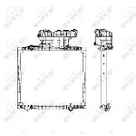 Hladnjak, hlađenje motora NRF NRF 50588 IC-C3FE88