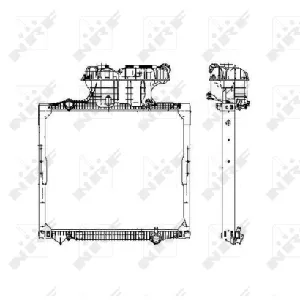 Hladnjak, hlađenje motora NRF NRF 50588 IC-C3FE88