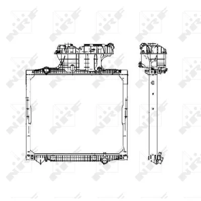 Hladnjak, hlađenje motora NRF NRF 50588 IC-C3FE88