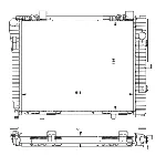 Hladnjak, hlađenje motora NRF NRF 50593 IC-AE563D
