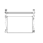 Hladnjak, hlađenje motora NRF NRF 50597 IC-C3C991