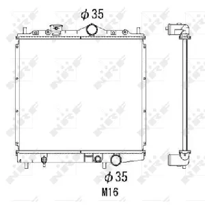 Hladnjak, hlađenje motora NRF NRF 506557 IC-AE5A0F