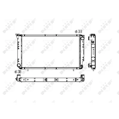 Hladnjak, hlađenje motora NRF NRF 506671 IC-AE5A15