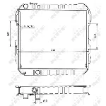 Hladnjak, hlađenje motora NRF NRF 506724 IC-AE5A1F