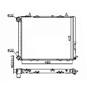 Hladnjak, hlađenje motora NRF NRF 507352A IC-DEB3C4
