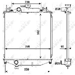 Hladnjak, hlađenje motora NRF NRF 507644 IC-C3CB69