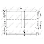Hladnjak, hlađenje motora NRF NRF 509502 IC-AE5A5B
