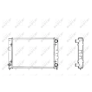 Hladnjak, hlađenje motora NRF NRF 509505 IC-AE5A5E