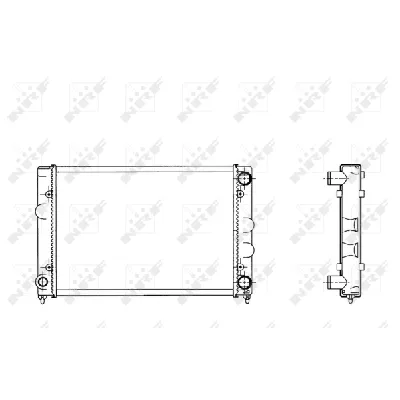 Hladnjak, hlađenje motora NRF NRF 509505 IC-AE5A5E