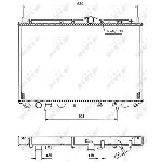 Hladnjak, hlađenje motora NRF NRF 509517 IC-AE5A6A