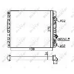 Hladnjak, hlađenje motora NRF NRF 509519 IC-AE5A6C