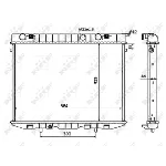 Hladnjak, hlađenje motora NRF NRF 509532 IC-AE5A78