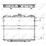 Hladnjak, hlađenje motora NRF NRF 509533 IC-AE5A79