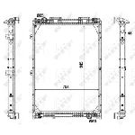 Hladnjak, hlađenje motora NRF NRF 509537 IC-C3FEFB
