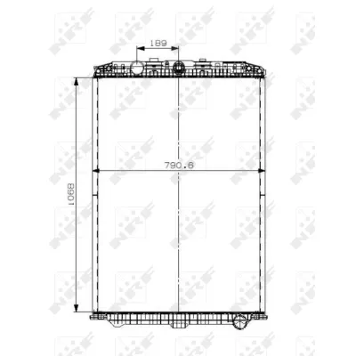 Hladnjak, hlađenje motora NRF NRF 509559 IC-B3A58E