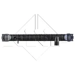 Hladnjak, hlađenje motora NRF NRF 509564 IC-C3FEFF