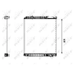 Hladnjak, hlađenje motora NRF NRF 509577 IC-B3A591