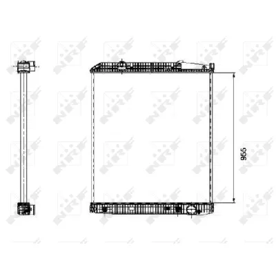 Hladnjak, hlađenje motora NRF NRF 509577 IC-B3A591