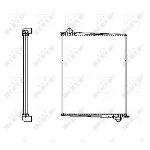 Hladnjak, hlađenje motora NRF NRF 509598 IC-B3A596