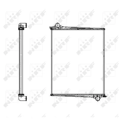 Hladnjak, hlađenje motora NRF NRF 509598 IC-B3A596