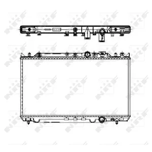 Hladnjak, hlađenje motora NRF NRF 509653 IC-B35C50