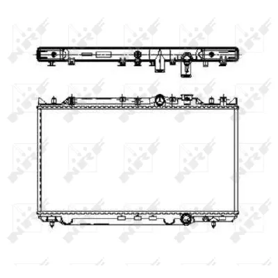 Hladnjak, hlađenje motora NRF NRF 509653 IC-B35C50