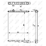 Hladnjak, hlađenje motora NRF NRF 509679 IC-B3A597