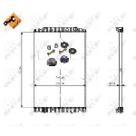 Hladnjak, hlađenje motora NRF NRF 509698 IC-B06B7C