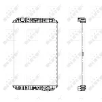 Hladnjak, hlađenje motora NRF NRF 509720 IC-B3A59E