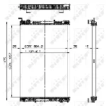 Hladnjak, hlađenje motora NRF NRF 509885 IC-D1FFC1