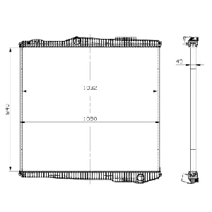 Hladnjak, hlađenje motora NRF NRF 509895 IC-D126D2