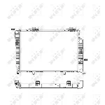 Hladnjak, hlađenje motora NRF NRF 51286 IC-AE5642