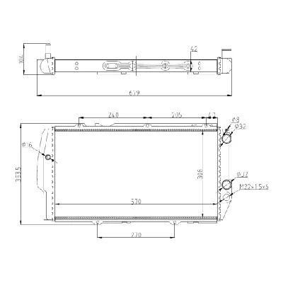 Hladnjak, hlađenje motora NRF NRF 51311 IC-AE5643