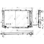 Hladnjak, hlađenje motora NRF NRF 51319 IC-AE5647