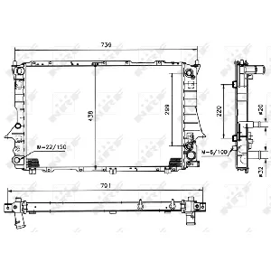 Hladnjak, hlađenje motora NRF NRF 51319 IC-AE5647
