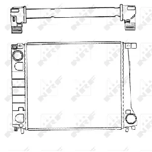 Hladnjak, hlađenje motora NRF NRF 51349 IC-AE564F